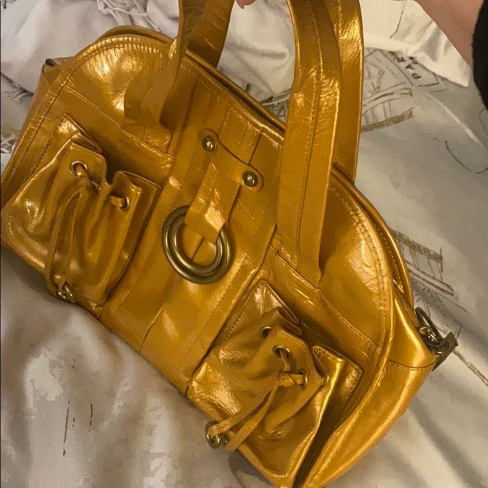 Gold handbag